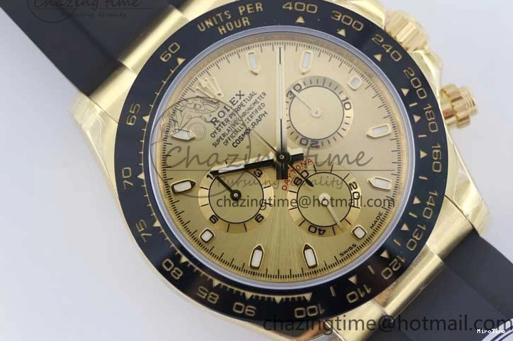 MiroTime 0423 Daytona 116518 TWF 1:1 Best Edition 904L Steel YG Dial on Oysterflex Strap A Youthful 2424